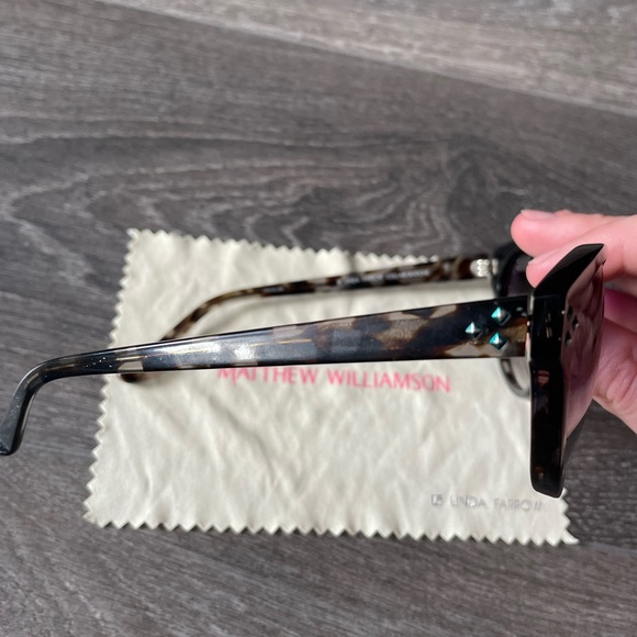 Matthew Williamson x Linda Farrow round sunglasses - Picture 3 of 4